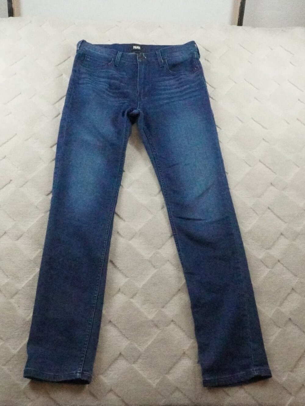 Paige Lennox Slim Fit Jean Mens 30 Blue Denim Stretch